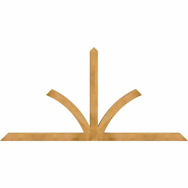 Ekena Millwork Richland Rough Sawn Timber Gable Bracket, Western Red Cedar, 96"W x 48"H x 4"D x 4"F, 12/12 Pitch GBW096X48X0404RIC00RWR - main